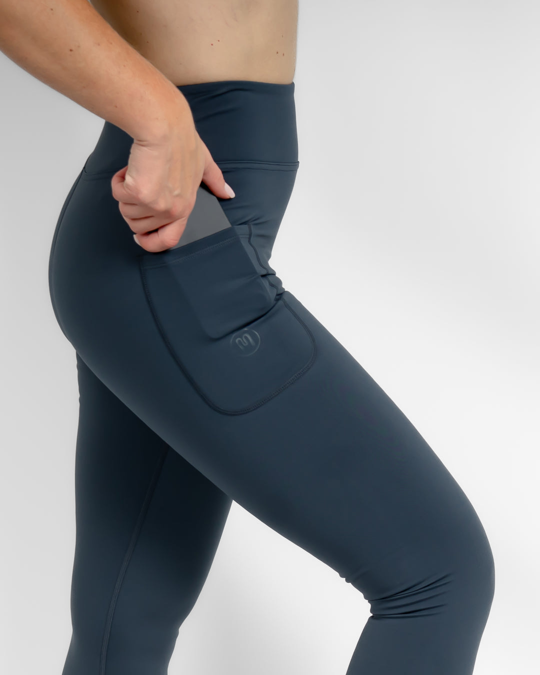 Aya Dusty Blue Winter Leggings