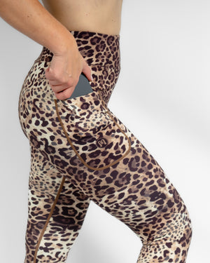 Aya Leopard Tight Fit Winter Leggings