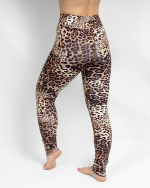 Aya Leopard Tight Fit Winter Leggings