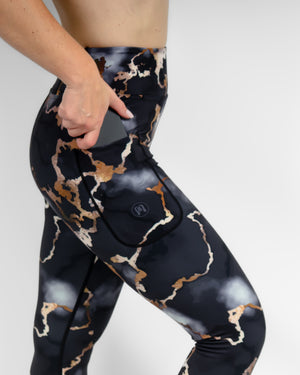 Aya Marble Tight Fit Winter Leggings