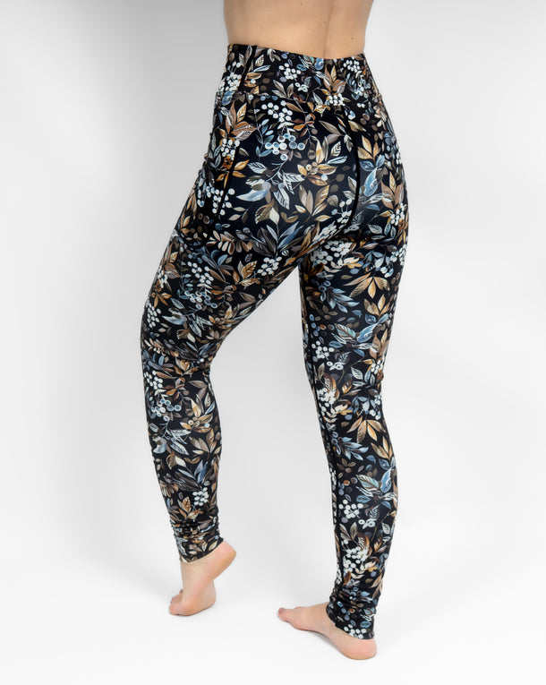 Aya Ravenberry Tight Fit Winter Leggings