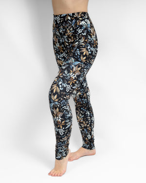 Aya Ravenberry Tight Fit Winter Leggings