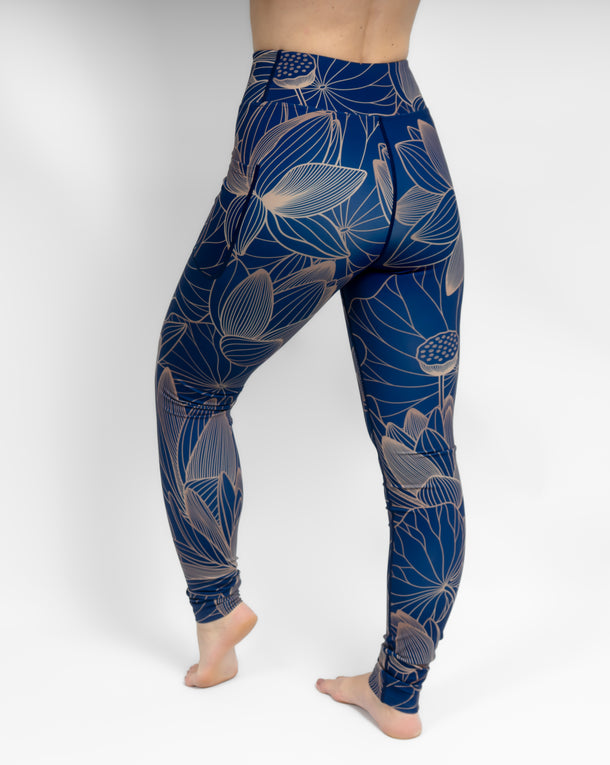 Aya Sapphire Tight Fit Winter Leggings