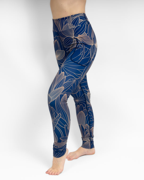 Aya Sapphire Tight Fit Winter Leggings