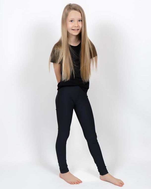 Black Kids Leggings