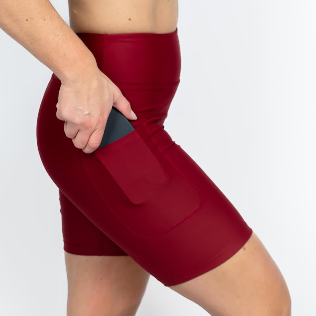 Signature Bordeaux Shorts