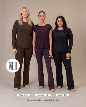 Maya Deep Olive Flared Leggings - Regular