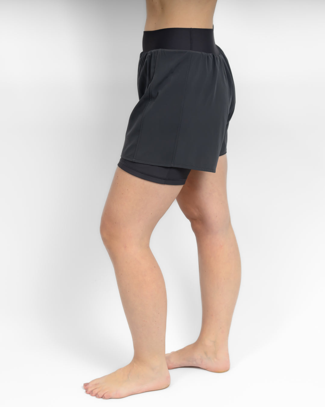 Freya 2-in-1 Deep Grey Shorts