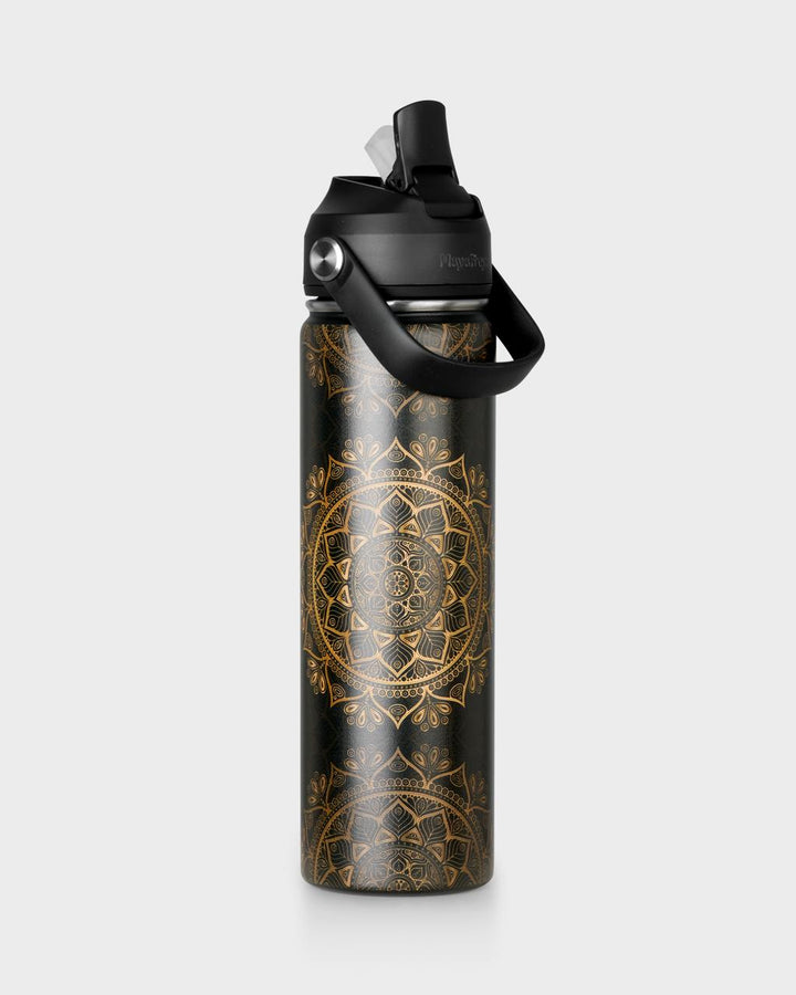 Luna Golden Mandala Water Bottle 650ml