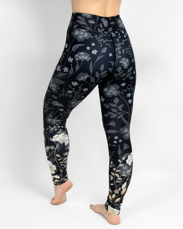 Hope Elegant Floral Leggings Without Pockets