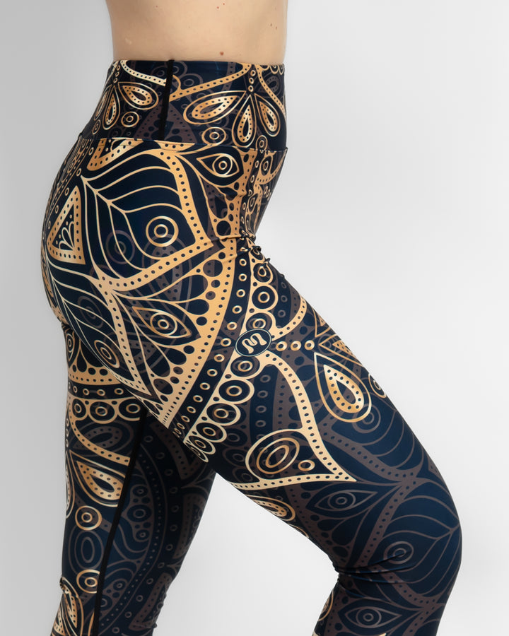 Hope Golden Mandala Leggings Without Pockets