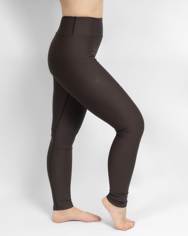 Hope Mocha Brown Leggings Without Pockets
