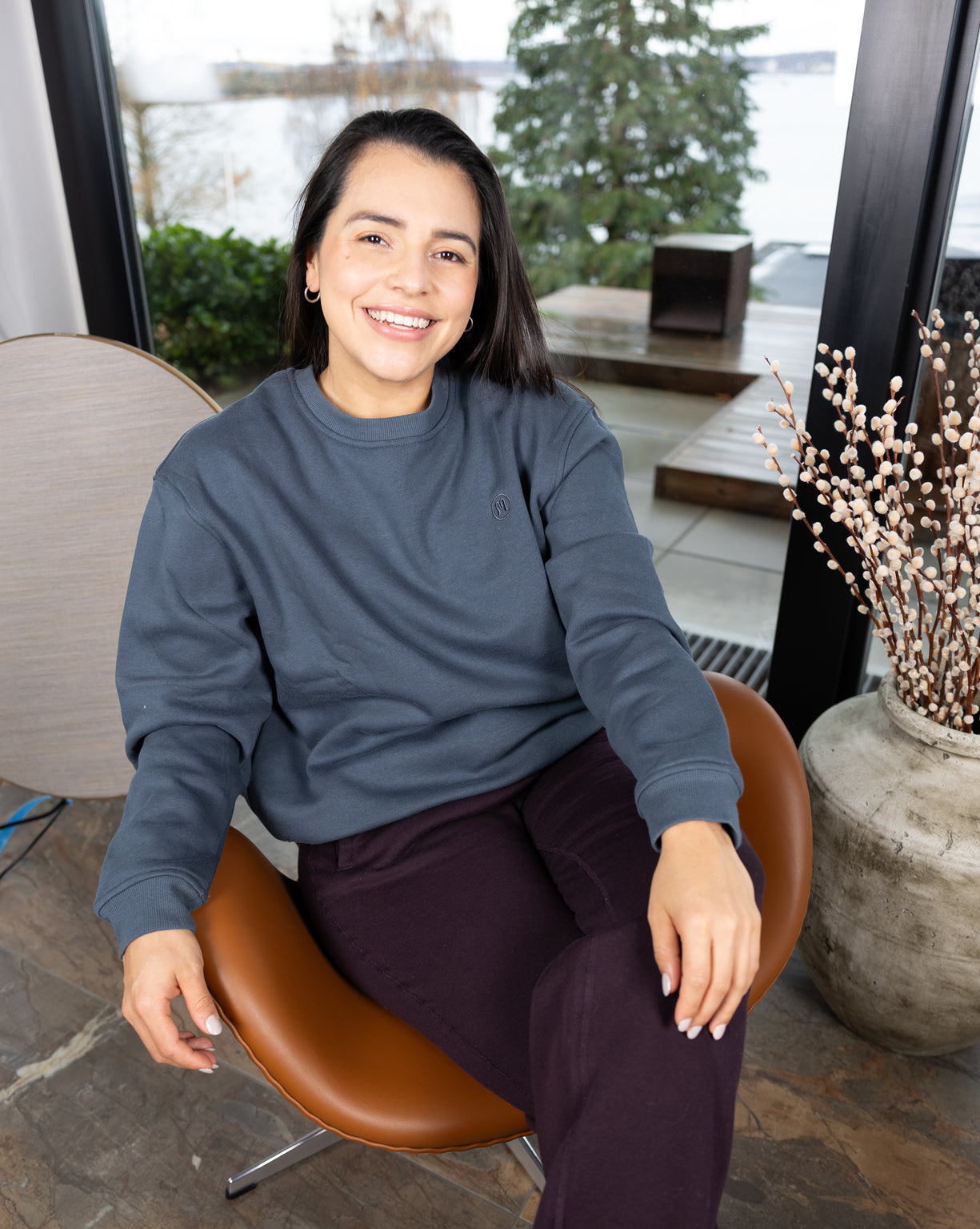 Ida Classic Dusty Blue Sweatshirt