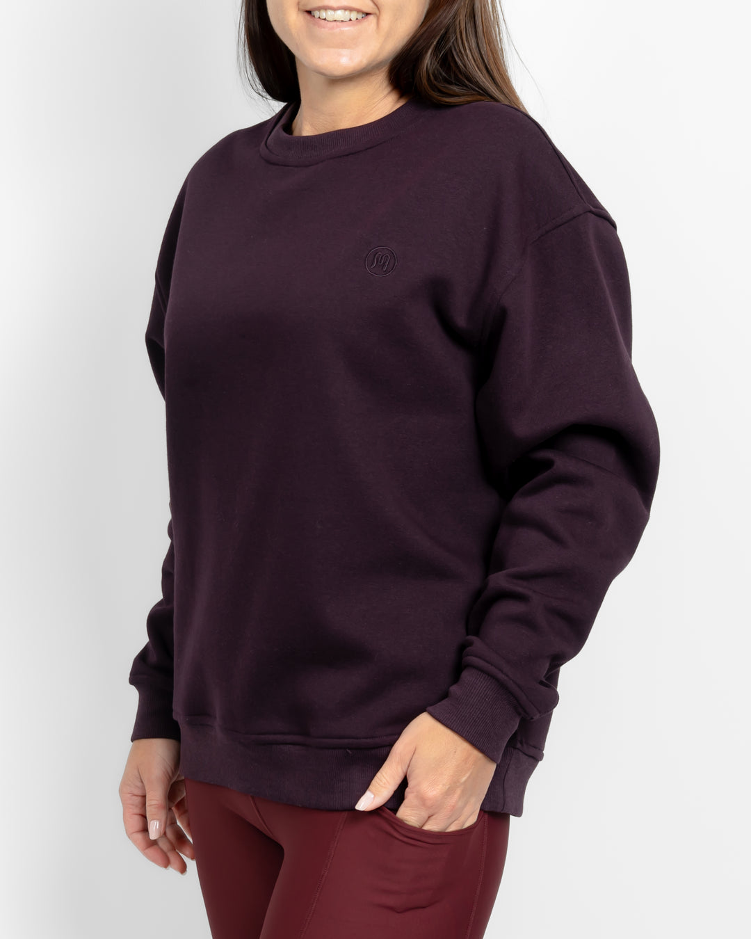 Ida Classic Deep Plum Sweatshirt