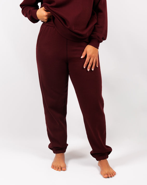 Ida Classic Deep Bordeaux Sweatpants