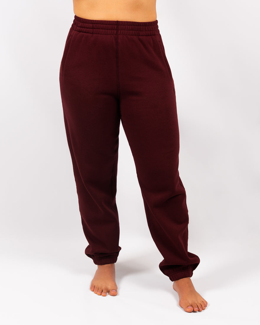 Ida Classic Deep Bordeaux Sweatpants