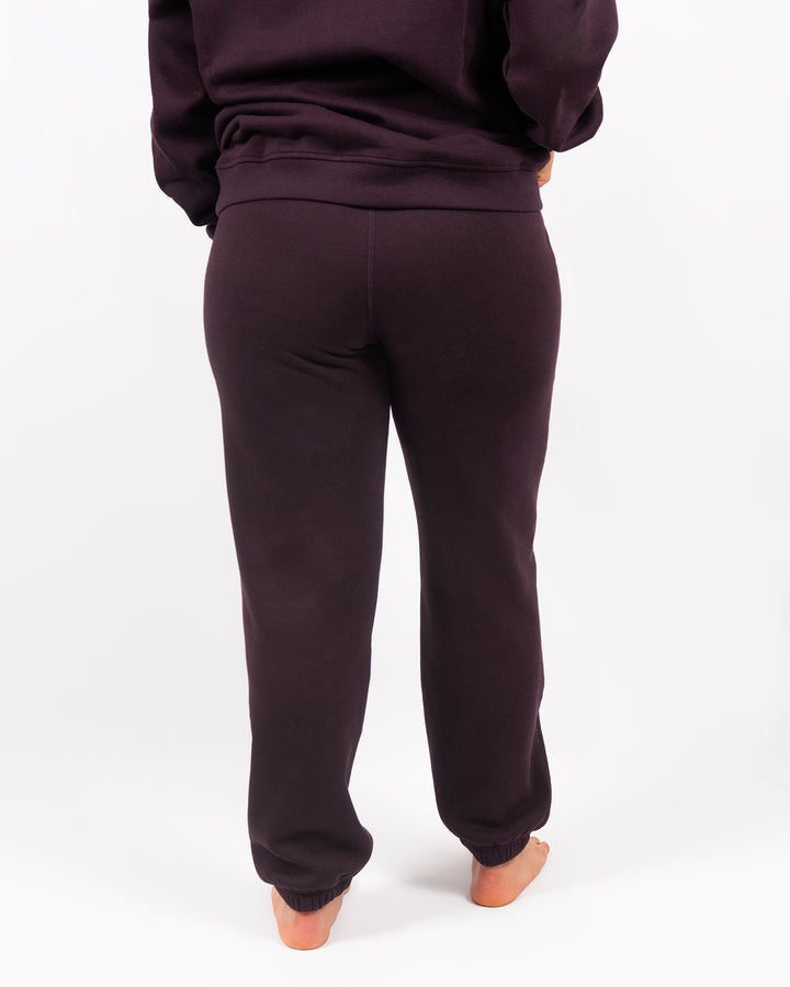 Ida Classic Deep Plum Sweatpants