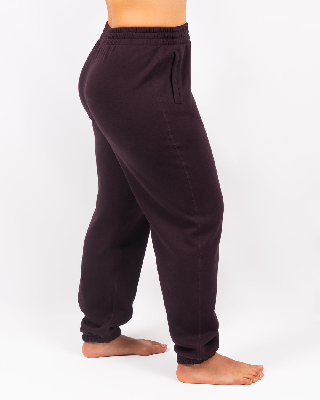 Ida Classic Deep Plum Sweatpants