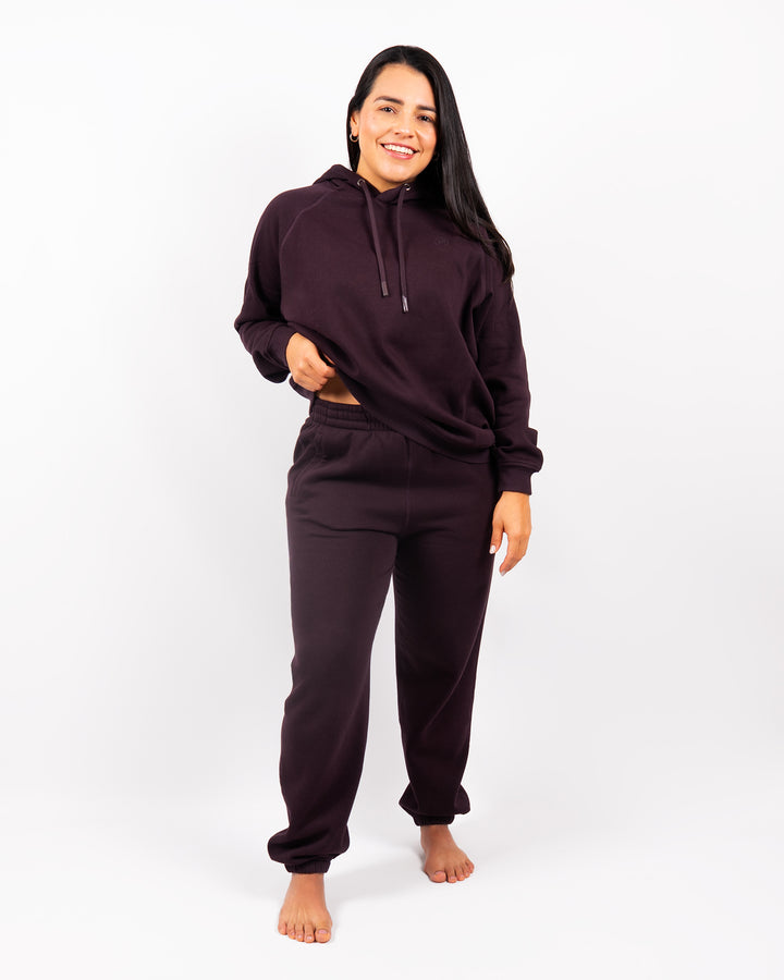 Ida Classic Deep Plum Sweatpants