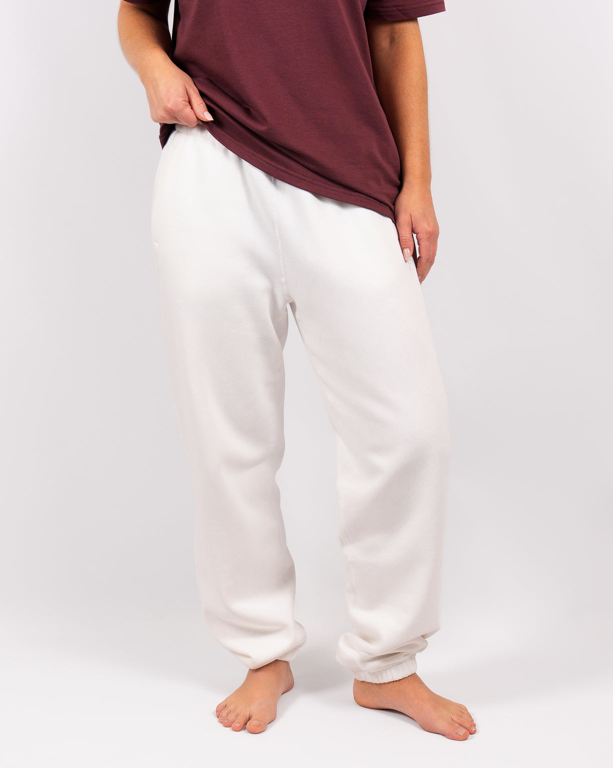 Ida Classic Off-White Sweatpants