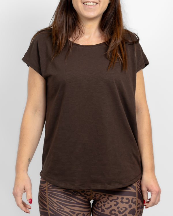 Marley Relaxed Mocha Brown T-Shirt