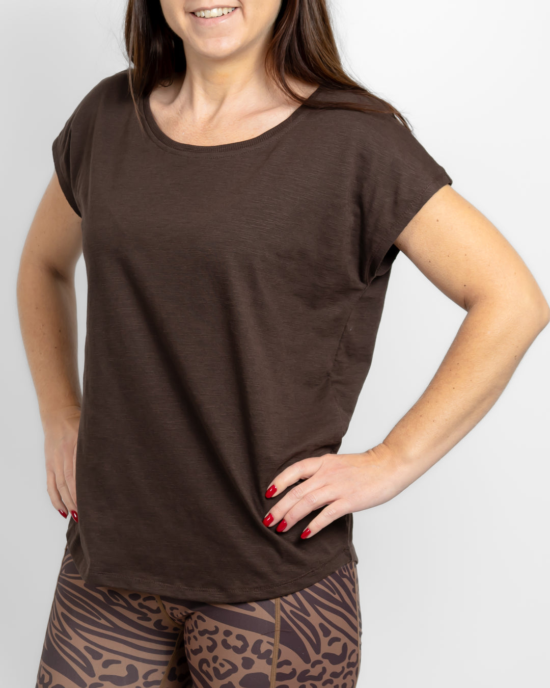Marley Relaxed Mocha Brown T-Shirt