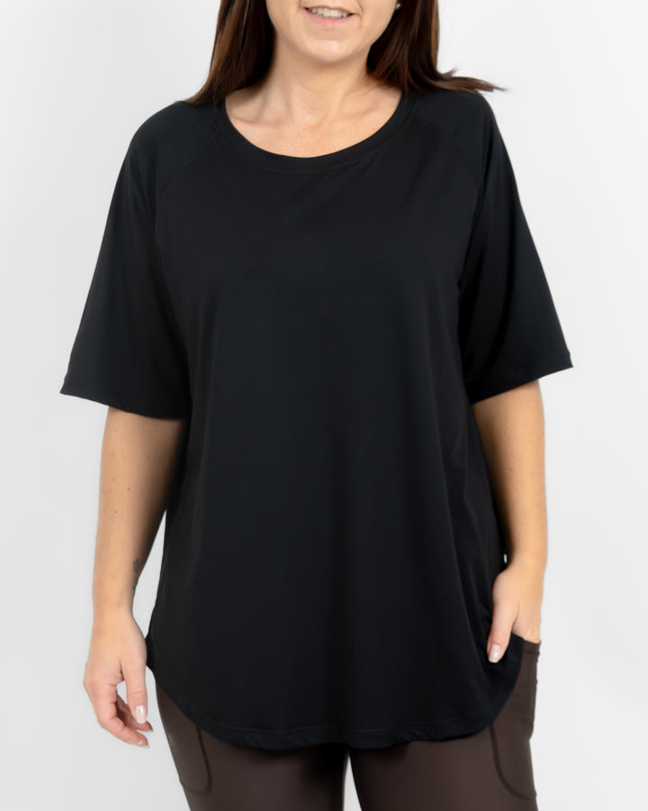Mira Relaxed Black T-Shirt