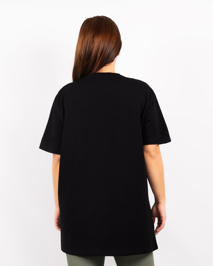 Naomi Everyday Black Long T-Shirt