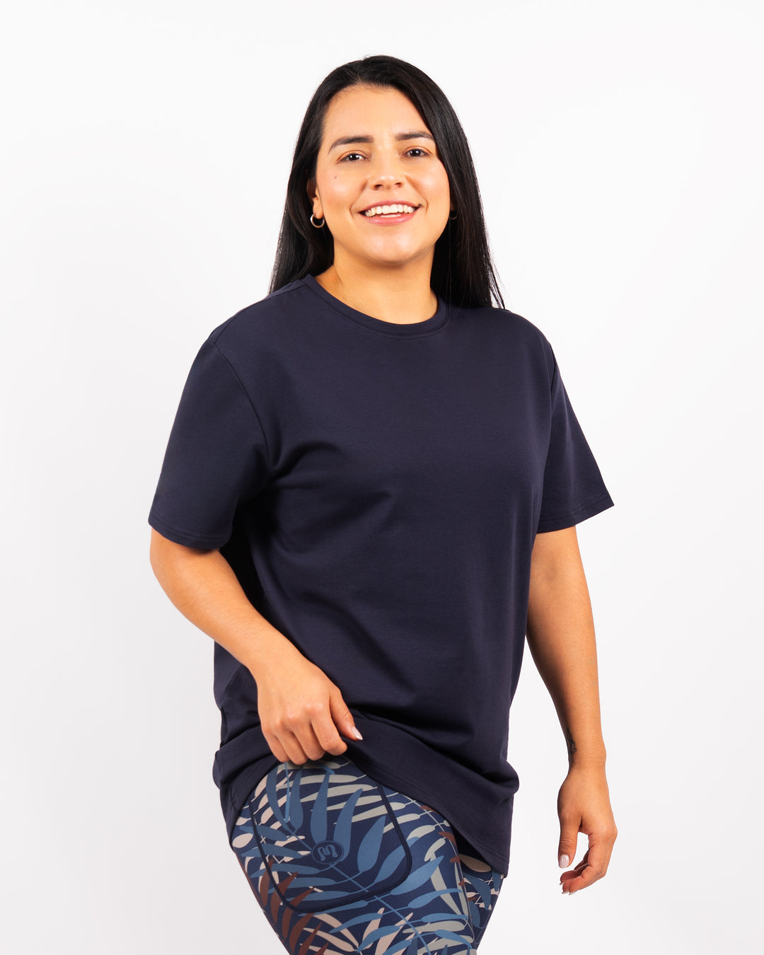 Naomi Everyday Deep Blue Long T-Shirt
