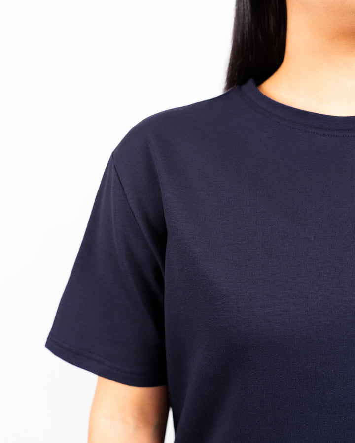 Naomi Everyday Deep Blue Long T-Shirt