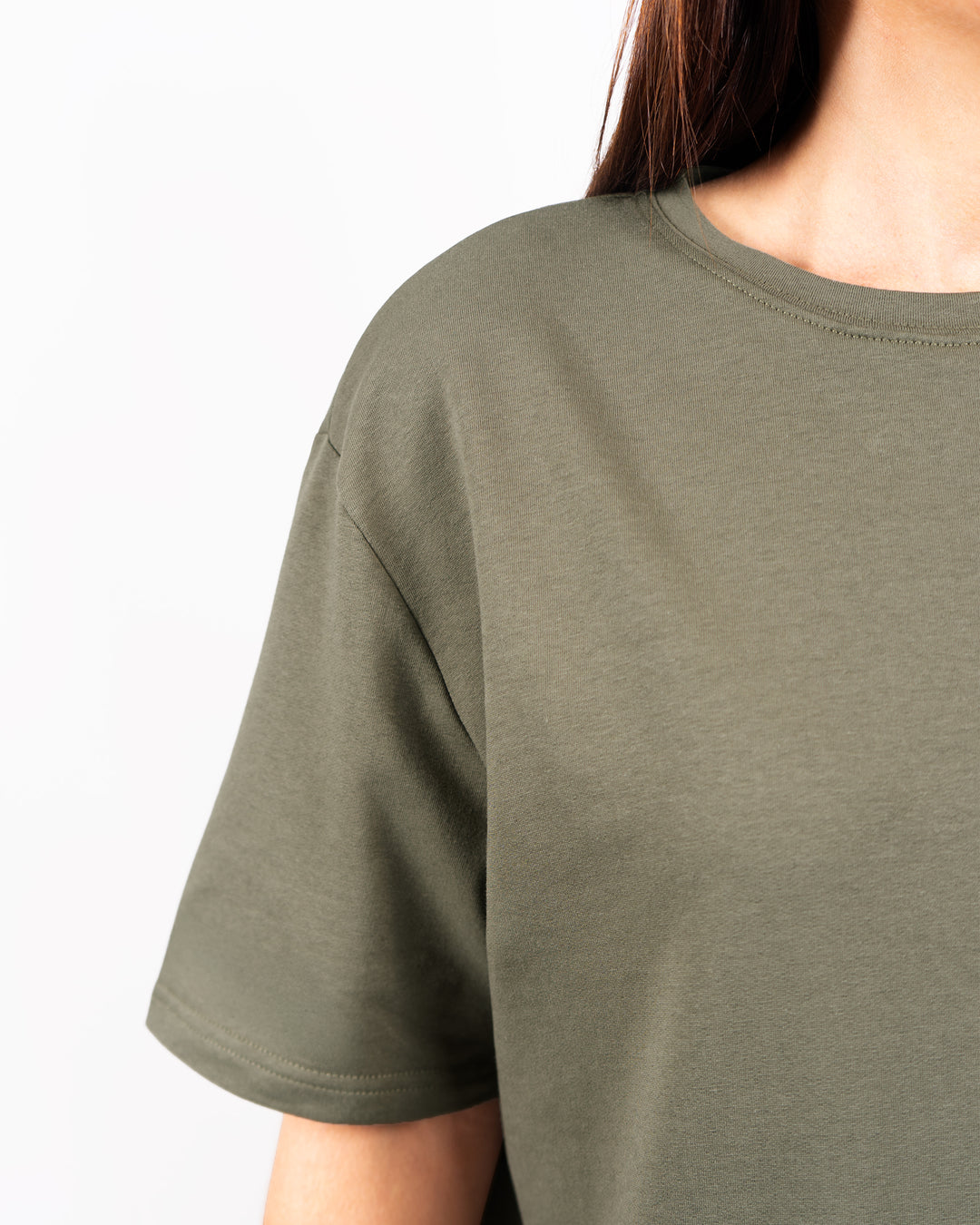 Naomi Everyday Dusty Green Long T-Shirt