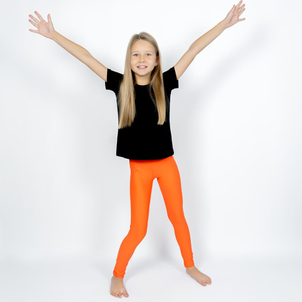 Orange Kids' Leggings