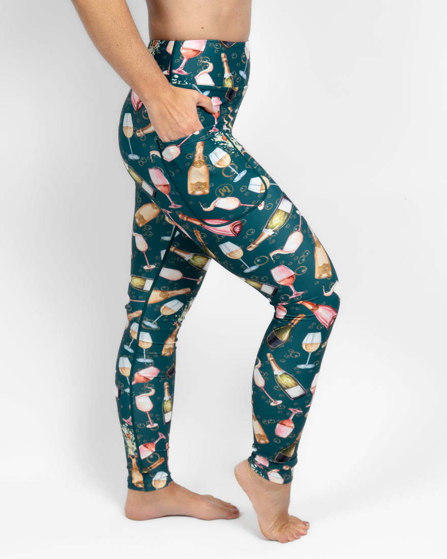 Lillemor x Champagnekassen - Signature Sip Happens Leggings