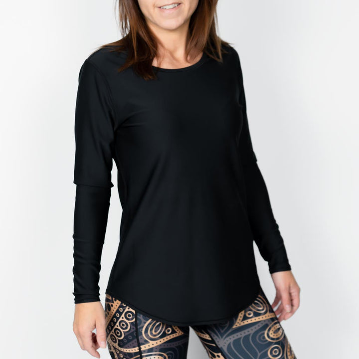 Vigga Fitted Black Long-Sleeve