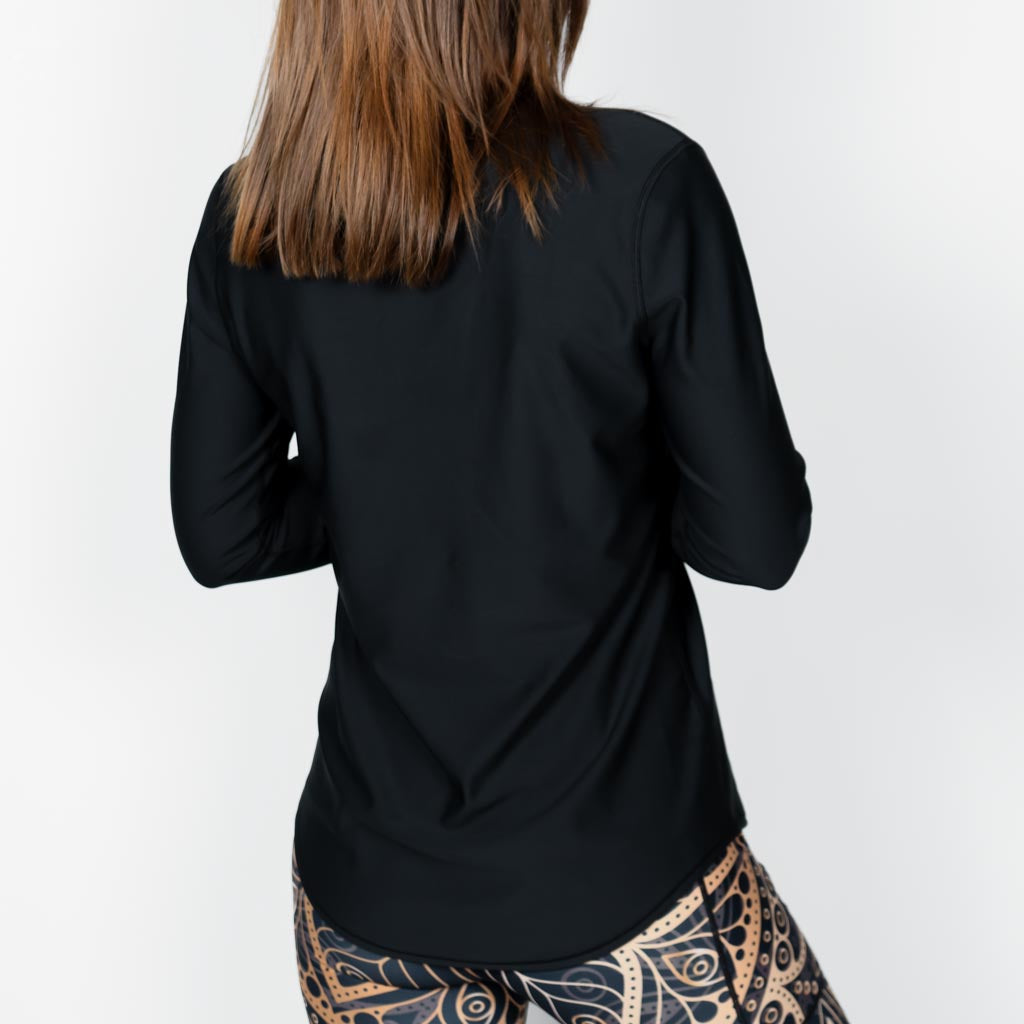 Vigga Fitted Black Long-Sleeve