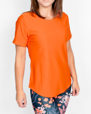 Vigga Fitted Orange T-Shirt