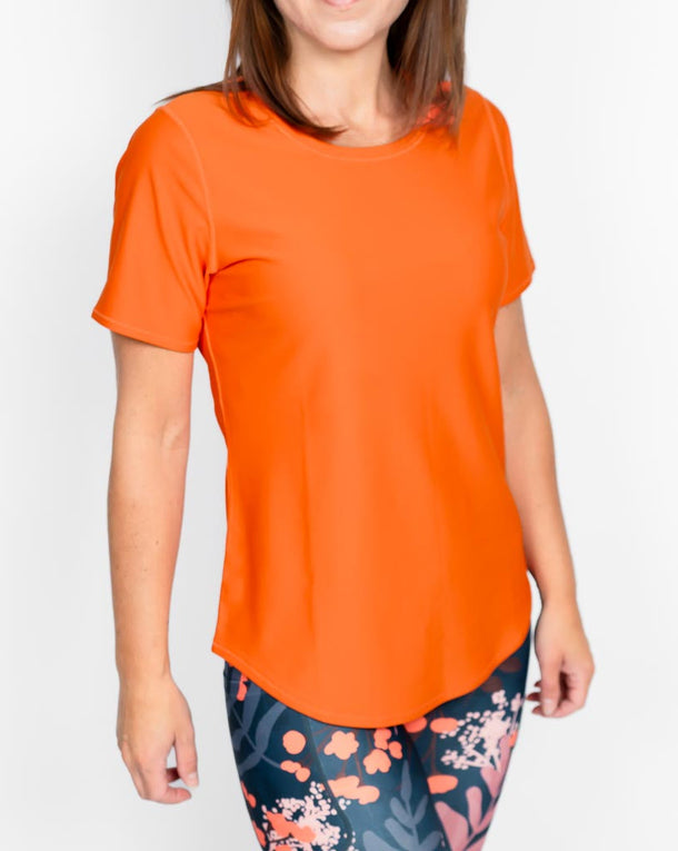 Vigga Fitted Orange T-Shirt