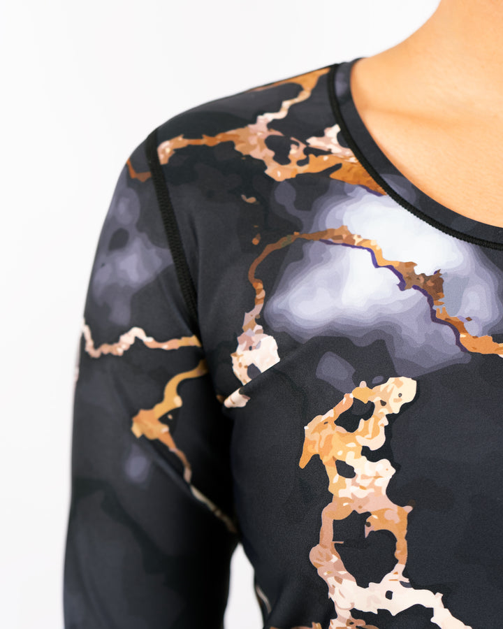 Vigga Fitted Marble Long-Sleeve