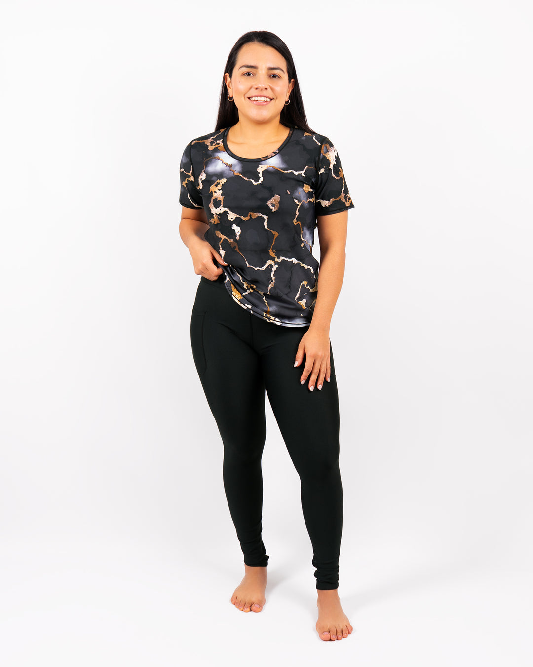 Vigga Fitted Marble T-Shirt