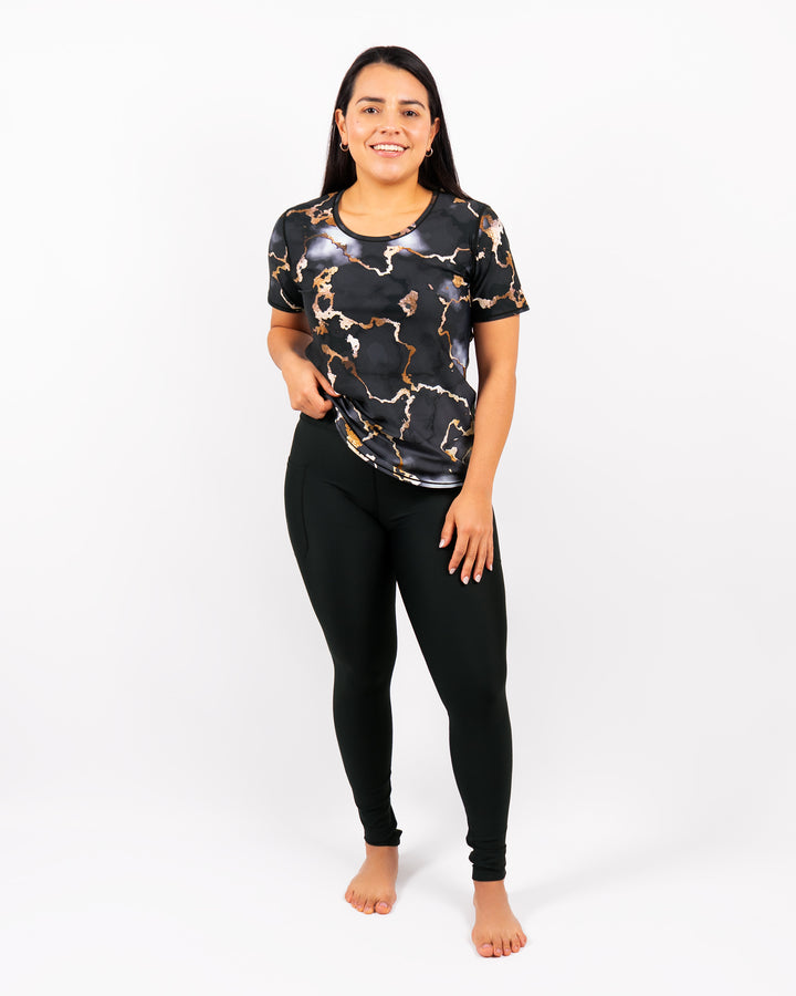 Vigga Fitted Marble T-Shirt