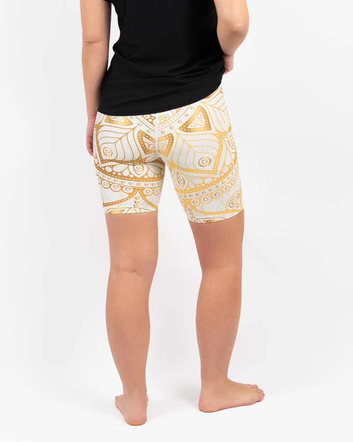 Signature White Mandala Shorts