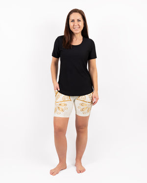 Signature White Mandala Shorts
