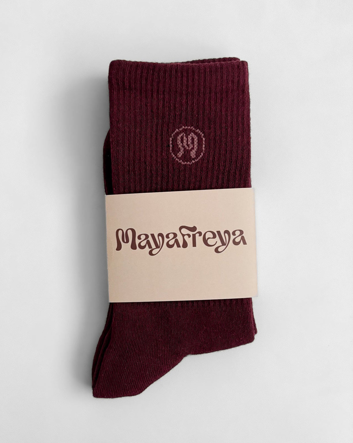 Zoe Deep Bordeaux Socks