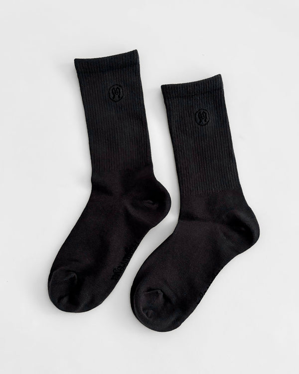 Zoe Deep Grey Socks